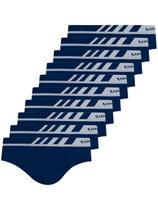 Kit com 10 Cuecas Slip Lupo 691-002 Kit com 10 Cuecas Slip Lupo 691-002