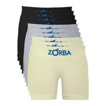 Kit com 10 Cuecas Zorba Boxer Algodão Sem Costura Infantil 678