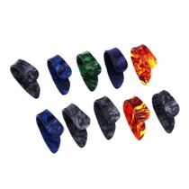 Kit Com 10 Dedeiras Celuloide Coloridas Para Viola Caipira Violao