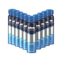 Kit com 10 Desodorantes Spray Gillette Cool Wave 150ml