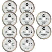 Kit Com 10 Disco Para Makita De Corte Diamantado Porcelanato 110x10mm