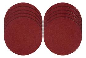 Kit com 10 Discos de Lixa tiras autocolantes 115mm (4,5 ) Grão 60 Bomvink BOM5601
