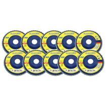 Kit com 10 Discos Flap-Disc R 822 Suporte Plástico - Norton