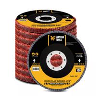Kit com 10 Discos Flap Grão 100 Aço Cônico 4.1 2 FSTC09 Kit com 10 Discos Flap Grão 100 Aço Cônico 4.1 2 FSTC09