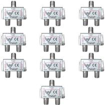 Kit Com 10 Divisores 01 Entrada E 2 Saidas 5 A 2500mhz Kit Com 10 Divisores 01 Entrada E 2 Saidas 5 A 2500mhz