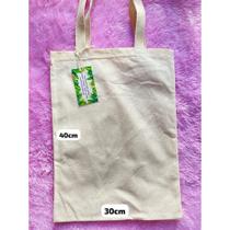 kit com 10 Ecobags 30x40cm Lisa 100% Algodao kit com 10 Ecobags 30x40cm Lisa 100% Algodao