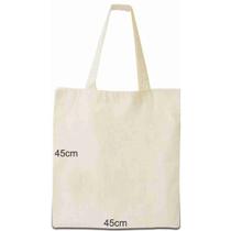 Kit com 10 ecobags 45x45cm - 100% algodão cru