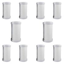 Kit Com 10 Elementos Filtrantes Lisos 5" Com Acabamento