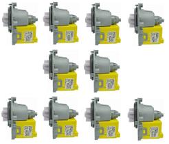 Kit com 10 Eletrobombas Universais para Máquina de Lavar e Lava Louça 127V