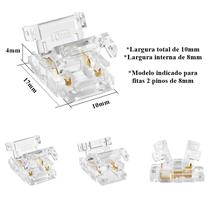 Kit Com 10 Emenda De Fitas Led Modelo 2835 12V/24V 8mm Gaya