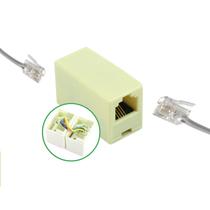 Kit com 10 Emendas RJ11 6x4 Vias - Extensão Ideal para Cabos de Telefone