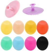 Kit com 10 Escovas de Limpeza Facial de Silicone - Super Macias para Pele Sensível