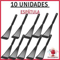 Kit com 10 Espatulas de Plastico Talher para macarronada arroz cozinha