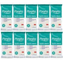 Kit com 10 Esponja de Banho Diario Ponjita Amarela Kit com 10 Esponja de Banho Diario Ponjita Amarela