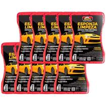 Kit com 10 esponja limpeza 12x17x5cm - proauto