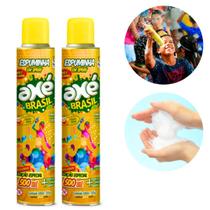 Kit Com 10 Espuminhas Em Spray Axé Brasil Carnaval Festa Comemorações