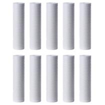 Kit com 10 Filtro Refil 9.3/4" Polipropileno 5 Micra - Para Filtro de Caixa D'Água, Cavalete e outros - Aquaplus