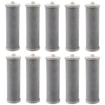 Kit com 10 Filtro Refil HDF 230 Carbon Block ROSCÁVEL - Para Aquaplus 230, EF Polifil 300, Planeta Água Fit 230, Aqualar 3M Ap230 e outros