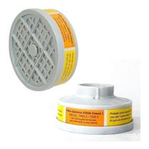 Kit Com 10 Filtros Plasticor Gases Acidos Vapores Voga