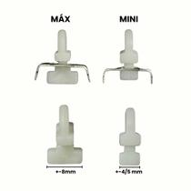 KIT COM 10 Final Pressão Trilho Máx e Mini com metal Para Cortinas de Trilho Suísso