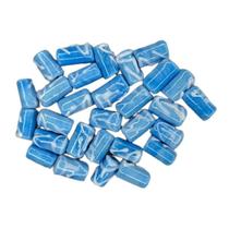 Kit Com 10 Firmas Desenhada 17Mm Oxossi Azul Murano Guias