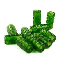 Kit Com 10 Firmas Frisadas 22Mm Verde Transp Murano Guias