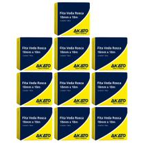 Kit Com 10 Fita Veda Rosca 18Mm X 10M - Akato