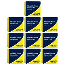 Kit Com 10 Fita Veda Rosca 18Mm X 25M - Akato