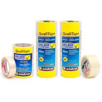 Kit com 10 Fitas Adesivas 40x100 e 5 Fitas 24x40 Qualitape Kit com 10 Fitas Adesivas 40x100 e 5 Fitas 24x40 Qualitape
