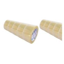 Kit com 10 Fitas Adesivas 45mm X 45 Metros Transparente Lacre Bem Kit com 10 Fitas Adesivas 45mm X 45 Metros Transparente Lacre Bem