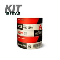 Kit com 10 fitas crepe 423 24x50 uso geral tapefix adere Kit com 10 fitas crepe 423 24x50 uso geral tapefix adere
