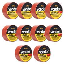 Kit Com 10 Fitas Demarcação De Solo 48mmx30m Adesiva Sinalização Chão - Vonder Kit Com 10 Fitas Demarcação De Solo 48mmx30m Adesiva Sinalização Chão - Vonder