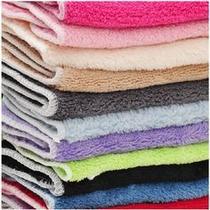 Kit com 10 Flanelas Microfibra 100% poliéster 30 x 40 cm - Cores Sortidas