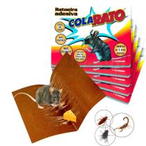 Kit com 10 Folhas Para Controle de Pragas Cola Adesiva Pega Tudo Kit Higiênico Potente Kit com 10 Folhas Para Controle de Pragas Cola Adesiva Pega Tudo Kit Higiênico Potente