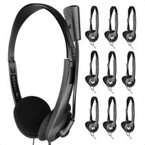 Kit com 10 Fone Headset com Microfone Call Center Telemarketing Kit com 10 Fone Headset com Microfone Call Center Telemarketing