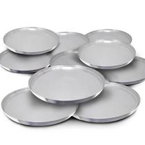 Kit com 10 formas para pizza 11,5 cm Kit com 10 formas para pizza 11,5 cm
