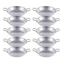 Kit Com 10 Frigideiras Aluminio Pergaminho Panelinha Nº 18 Kit Com 10 Frigideiras Aluminio Pergaminho Panelinha Nº 18