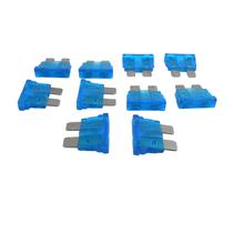 Kit com 10 Fusíveis Lamina Azul 15A - Cód.6748