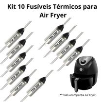 Kit com 10 Fusíveis Térmicos para Air fryer 15A 250 GRAUS - Fusível