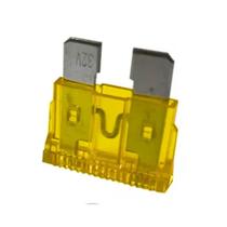 Kit com 10 Fusível Médio de 20A Amarelo TechOne