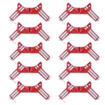 Kit Com 10 Grampos Sargento Angular 75mm 90 Graus Charbs