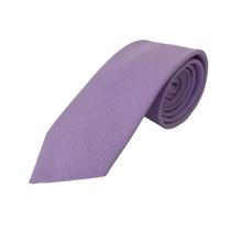 Kit com 10 gravata lavanda tecido oxford slim