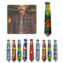 Kit Com 10 Gravatas Junina Adulto Infantil Com Elástico Top