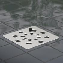 Kit com 10 Grelha Quadrada 9,4 X 9,4cm com Anti-inseto em Pvc Astra