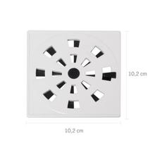 Kit com 10 Grelha Quadrada10,2 X 10,2cm com Anti-inseto Pvc Astra