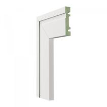 Kit com 10 Guarnição de MDF 7cm x 15mm x 2,40m com Friso Moldufama 702 Branco Kit com 10 Guarnição de MDF 7cm x 15mm x 2,40m com Friso Moldufama 702 Branco
