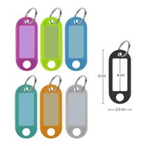 Kit com 10 Identificador de Chaves Oval Cores Diversas Kit com 10 Identificador de Chaves Oval Cores Diversas