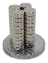 Kit com 10 Ímãs de Neodímio 6x2mm Super Forte