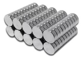 Kit Com 10 Ímãs De Neodímio 6X2Mm Super Forte