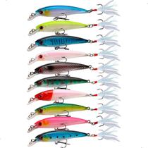 Kit Com 10 Iscas Artificiais Importada Para Dourado Robalo Tucunaré